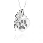 Angel Wing Paw Print Necklace