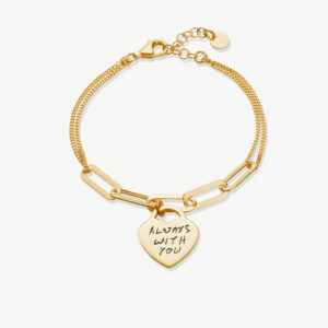 Gold Link Handwriting Bracelet - Handwriting Jewellery - Inscripture