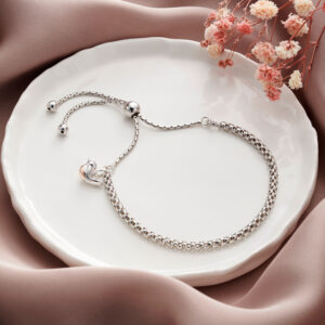 Silver Popcorn Robin Memorial Bracelet - Memorial Jewellery - Inscripture
