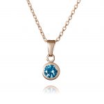 Rose Gold December Birthstone Necklace - Birthstone Jewellery - Inscripture