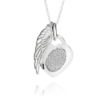Angel Wing Fingerprint Necklace - Fingerprint Jewellery - Inscripture