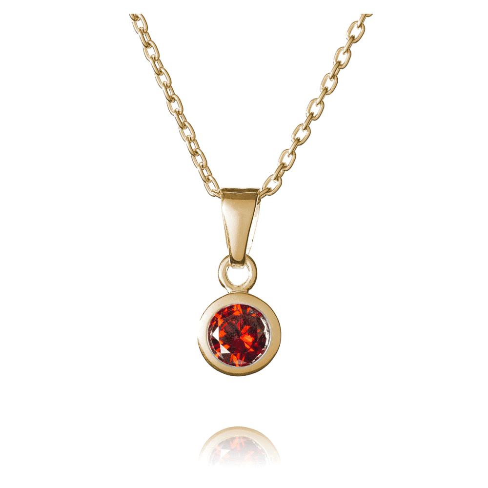 Gold Birthstone Necklace - Birthstone Jewellery - Inscripture