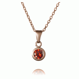 Rose Gold Birthstone Necklace - Birthstone Jewellery - Inscripture