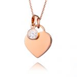 Rose Gold April Personalised Birthstone Necklace - Birthstone Jewellery - Inscripture