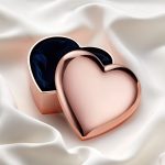 Rose Gold Fingerprint Heart Trinket Box