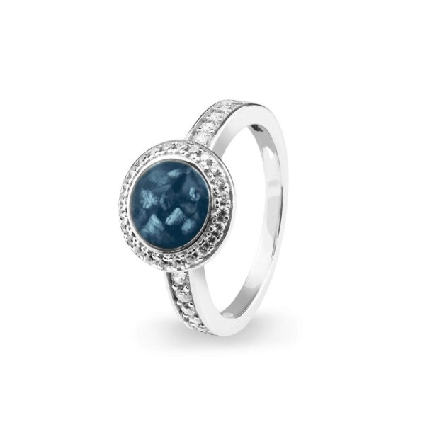 Blue -Radiance Ashes Ring-Ashes Jewellery