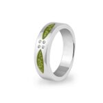 EW-R-336-Green_- Ashes Ring-Ashes Jewellery