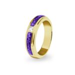 EW-R-337-Purple_Gold-Ashes Ring - Ashes Jewellery