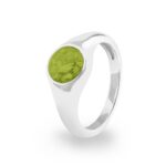 ew-r-347-sswg-green_- Ashes Ring - Ashes Jewellery