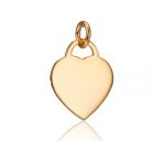 Gold Heart Charm 1