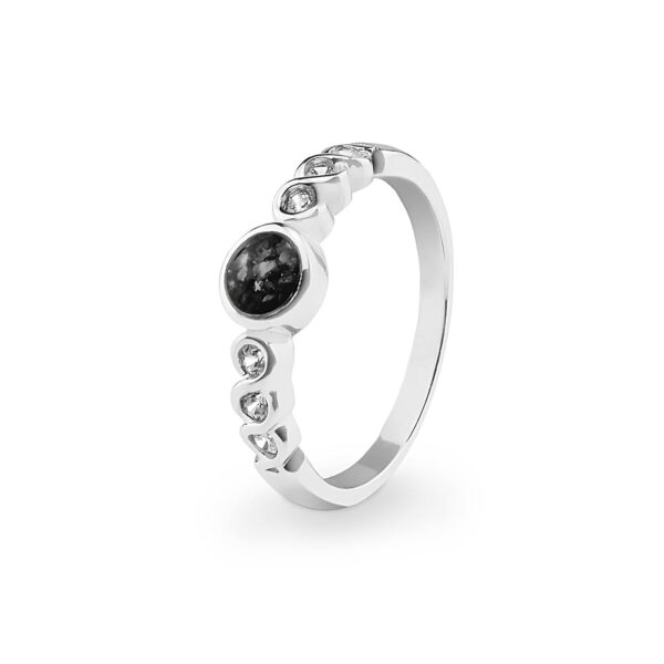 Black Memorial Ashes Ring - Ashes into Jewellery - Inscripture