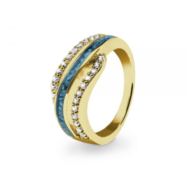 Oceans Memorial Ashes Ring - Ashes into Jewellery - Inscripture