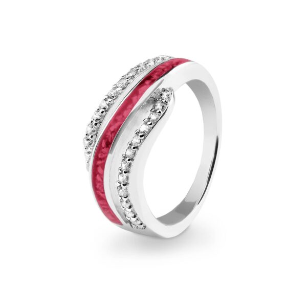 Red Oceans Memorial Ashes Ring - Ashes Jewellery - Inscripture