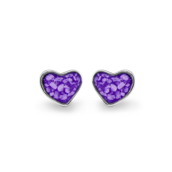 Purple - Memorial Ashes Earrings - Ashes Jewellery