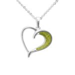 EW-P-113-Green_- Ashes Pendant - Ashes Jewellery