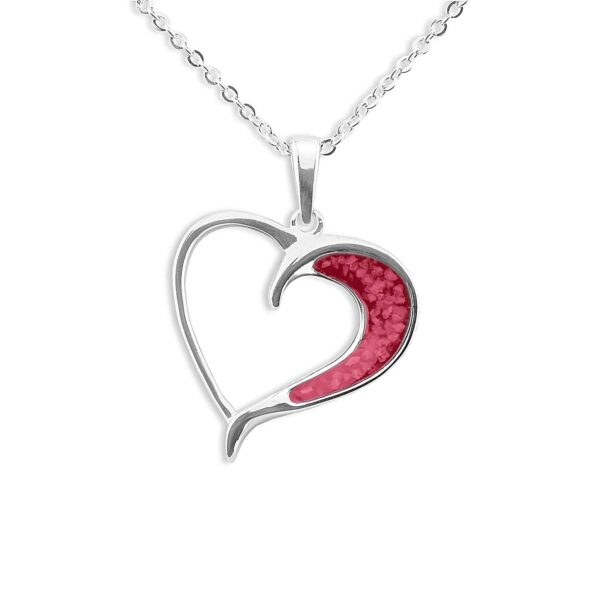 Red - Embrace Memorial Ashes Pendant - Ashes Necklace - Ashes Jewellery - Memorial Jewellery - Inscripture