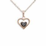 EW-P-114-Black_Rose Gold- Ashes Pendant - Ashes Jewellery