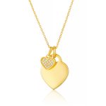 Gold Heart x2 Necklace