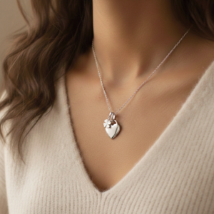 Lucky Clover Handwriting Necklace - Memorial Jewellery - Inscripture
