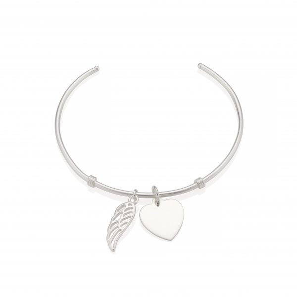 Angel Wing Photo Bangle - Photo Jewellery - Inscripture
