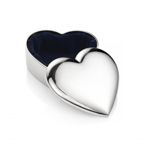 Silver Photo Heart Trinket Box - Photo Gifts - Inscripture - Memorial Gifts