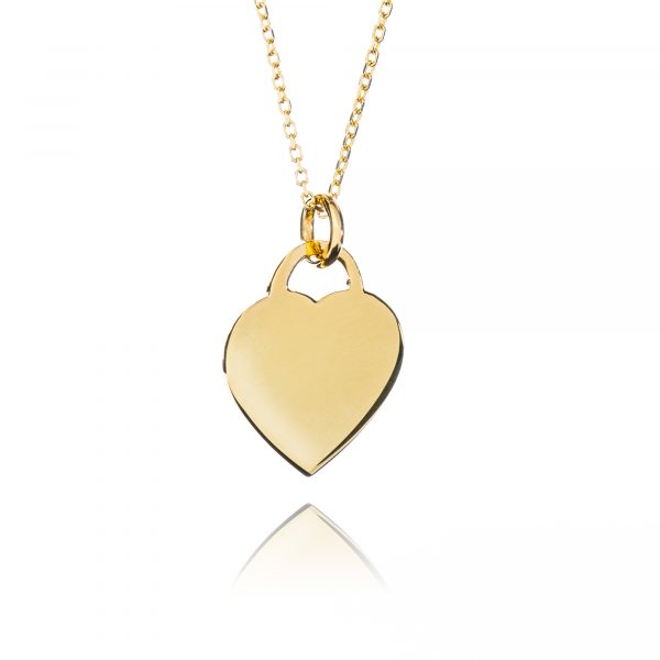18ct Gold Heart Photo Necklace - Photo Jewellery - Memorial Jewellery -Inscripture