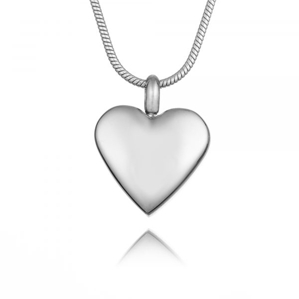 Illustration Silver Urn Necklace - Illustration Jewellery - Memorial Jewellery - Ashes Jewellery - Inscripture