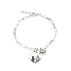 Oval Clasp Robin Photo Bracelet - Photo Jewellery - Memorial Jewellery - Inscripture