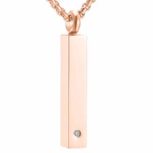 Rose Gold Diamante Ashes Necklace - Ashes Jewellery - Inscripture - Memorial Jewellery - Inscripture