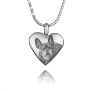 Silver Urn Photo Necklace - Photo Jewellery - Memorial Jewellery - Inscripture