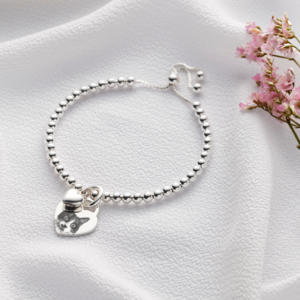 Sterling Silver Duo Photo Bracelet - Photo Jewellery - Memorial Jewellery - Inscripture