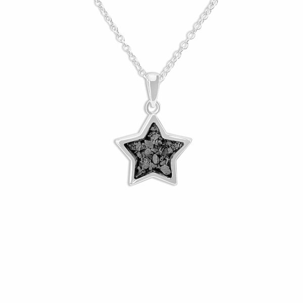 Black Star Ashes Necklace - Ashes into Jewellery - Inscripture
