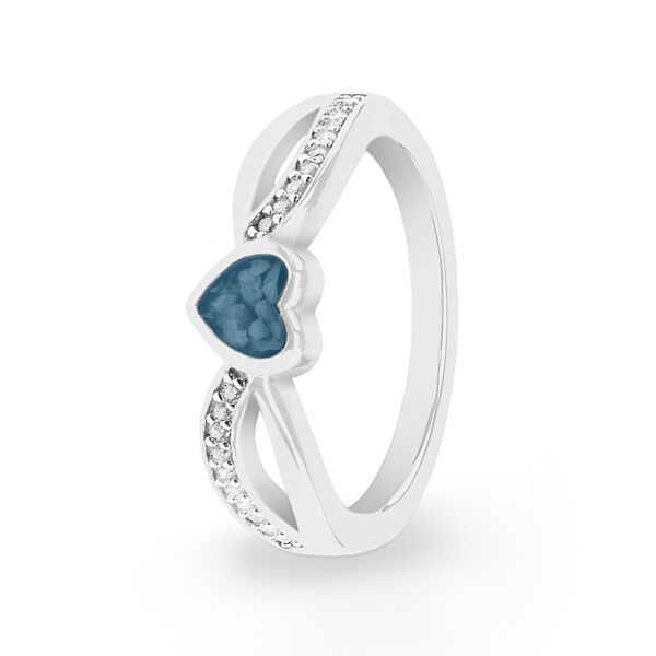 Blue - True Love-Ashes Ring - Ashes Jewellery