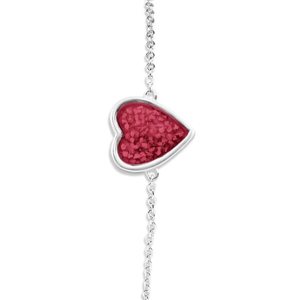 Red - Heart Ashes Bracelet - Ashes Jewellery