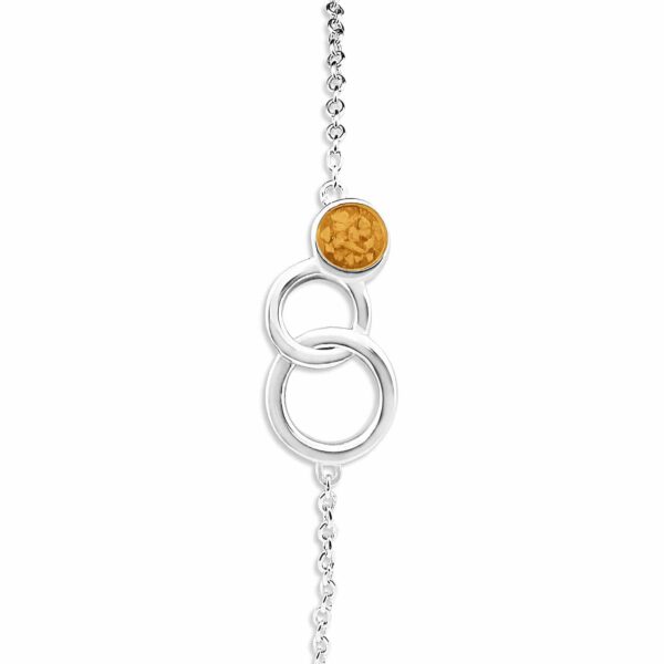 EW-B-507-Orange_ - Ashes Bracelet - Ashes Jewellery