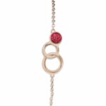 EW-B-507-Red_ Rose Gold- Ashes Bracelet - Ashes Jewellery
