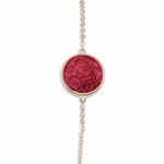 EW-B-508-Red_Rose Gold-Ashes Bracelet - Ashes Jewellery