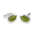 EW-CL-602-Green_-Ashes Cufflinks-Ashes Jewellery