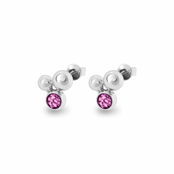 Pink -Rondure Array Ashes Earrings-Ashes Jewellery