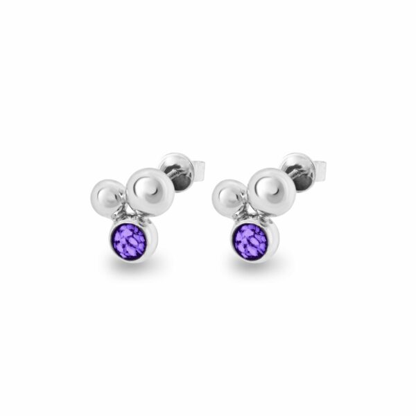 Purple -Rondure Array Ashes Earrings-Ashes Jewellery