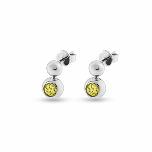 Yellow - Rondure Drop Ashes Earrings-Ashes Jewellery