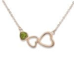 EW-P-117-Green_Rose Gold-Ashes Necklace-Ashes Jewellery