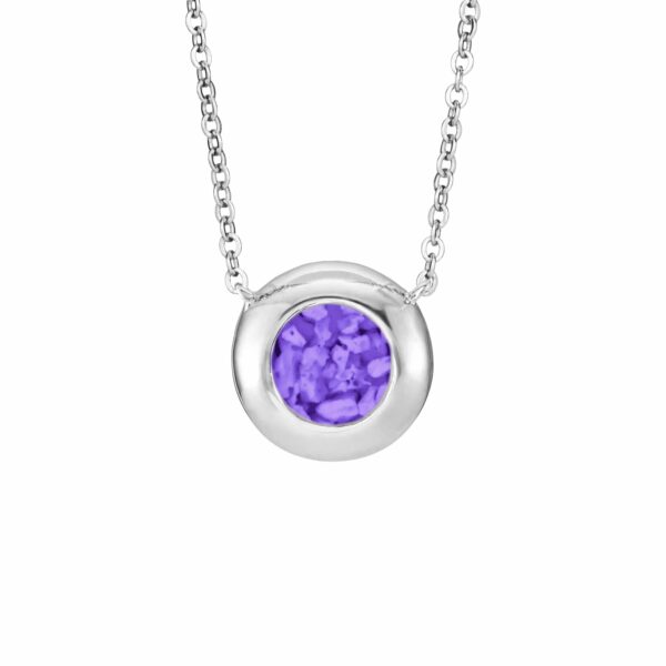 Purple - Rondure Ashes Necklace - Ashes Jewellery