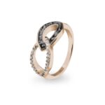 EW-R-331-Black_Rose Gold-Ashes Ring- Ashes Jewellery