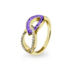 EW-R-331-Purple_Gold-Ashes Ring- Ashes Jewellery