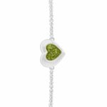 ew-b-510-sswg-green_- Ashes Bracelet - Ashes Jewellery
