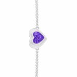 ew-b-510-sswg-purple_- Ashes Bracelet - Ashes Jewellery