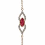 ew-b-511-rg-red_Rose Gold-Ashes Bracelet - Ashes Jewellery