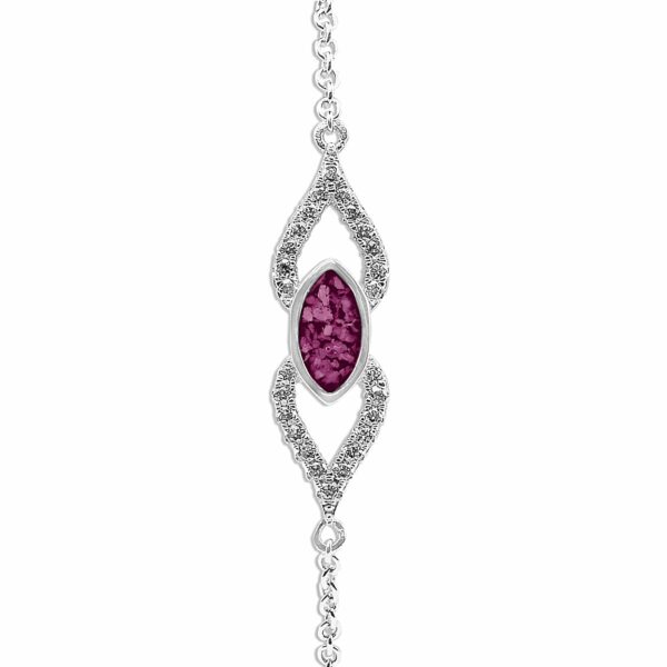 ew-b-511-sswg-violet_-Ashes Bracelet - Ashes Jewellery