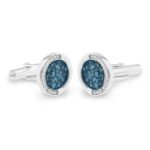 ew-cl-604-sswg-blue_-Ashes Cufflinks-Ashes Jewellery